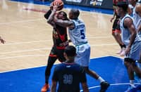 JOSHUA Munzon struggles, finishing with only six points in Titan Ultra’s 74-105 loss to Converge in the PBA Season 50 Governors’ Cup last Sunday.