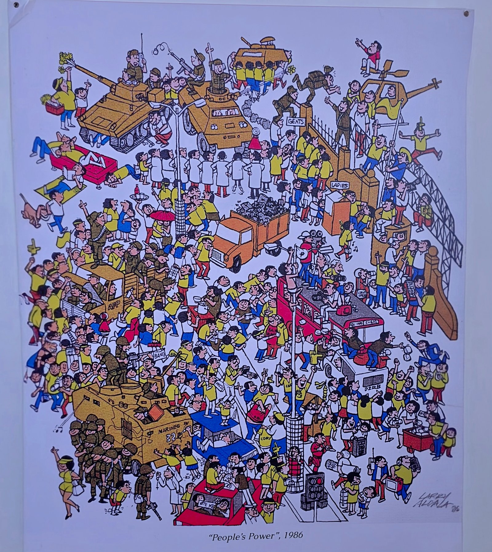 An issue of ‘Slice of Life’ depicting the 1986 EDSA People Power Revolution.