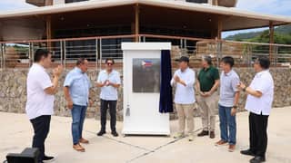 President Ferdinand Marcos Jr. and other government officials joined the unveiling of the Benoni Port Light Craft Landing Station in the Province of Camiguin on Monday.