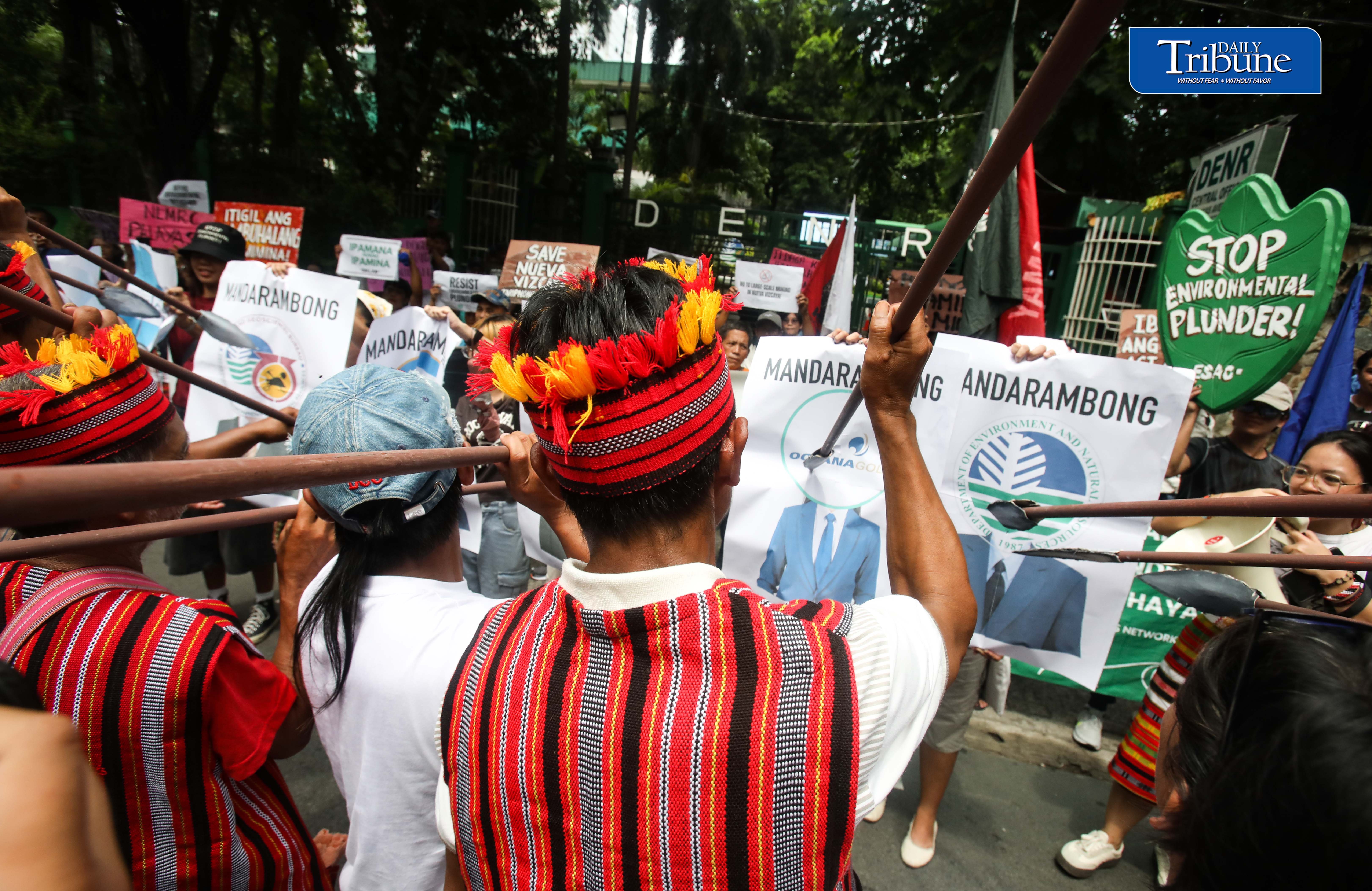 Protesters target Camp Crame over mining ops, rights violations