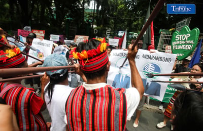 Protesters target Camp Crame over mining ops, rights violations