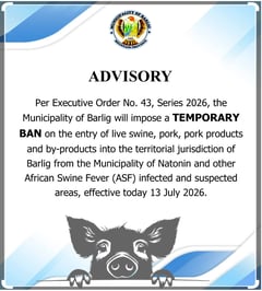 Another Mountain Province town tightens ASF controls