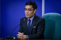House private prosecutor Atty. Jay Tolosa during a press conference at the Senate on Wednesday, 15 July.