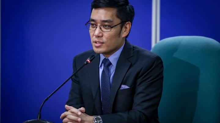 House private prosecutor Atty. Jay Tolosa during a press conference at the Senate on Wednesday, 15 July.