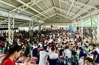 Underserved children receive supplies
