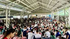 Underserved children receive supplies