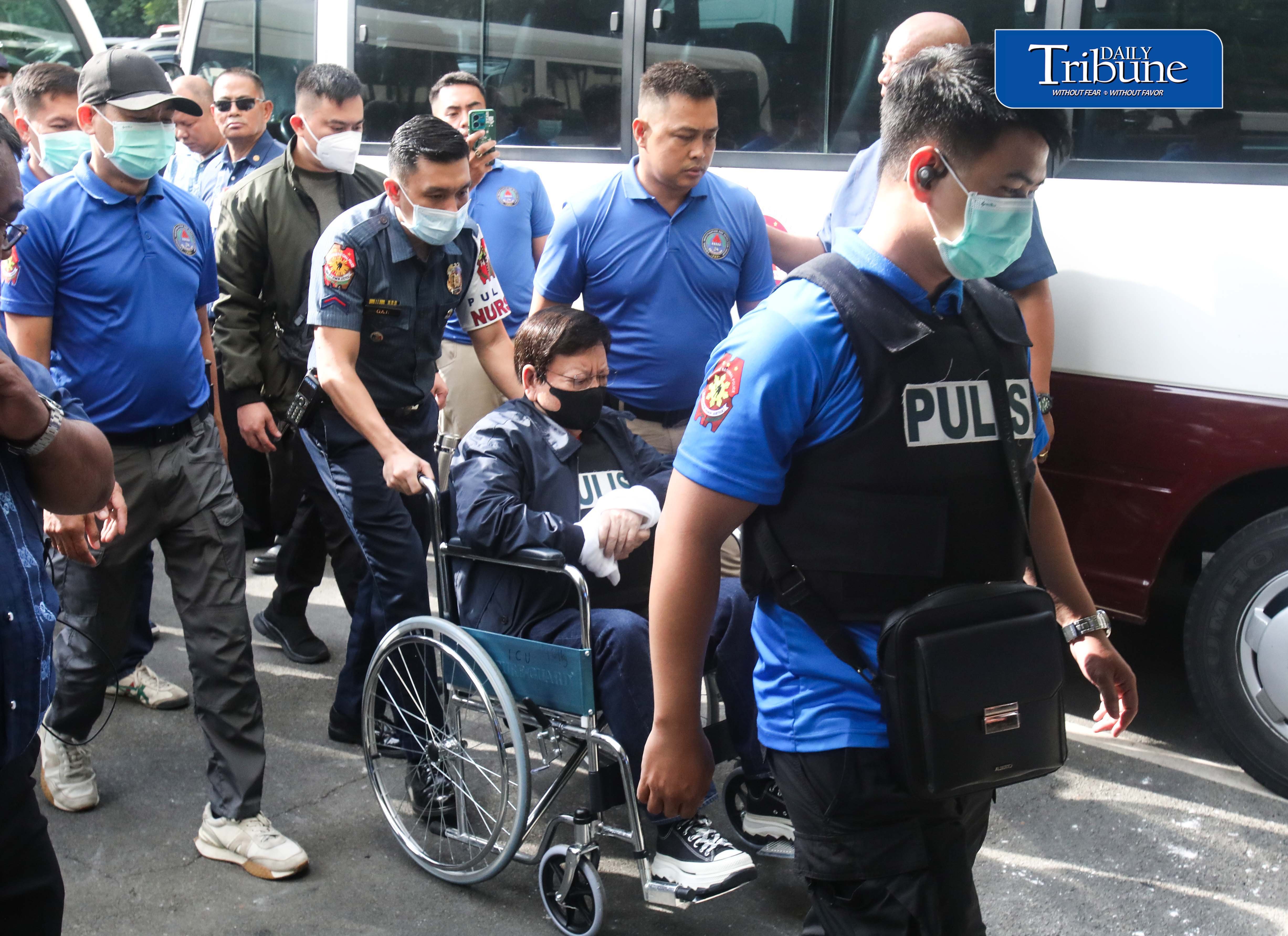  MARCOLETA ARRIVES FOR PLUNDER HEARING
