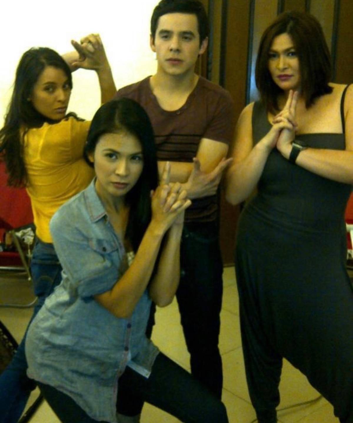 Archuleta with his 'Nandito Ako' co-stars.