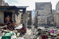 Aftermath of the fire in Tondo, Manila