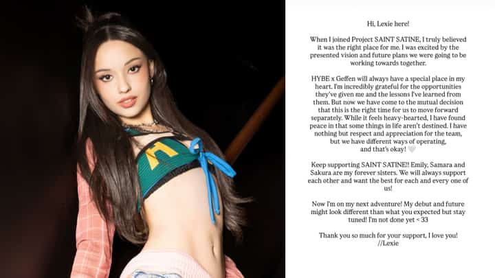 SAINT SATINE parts ways with member Lexie ahead of debut