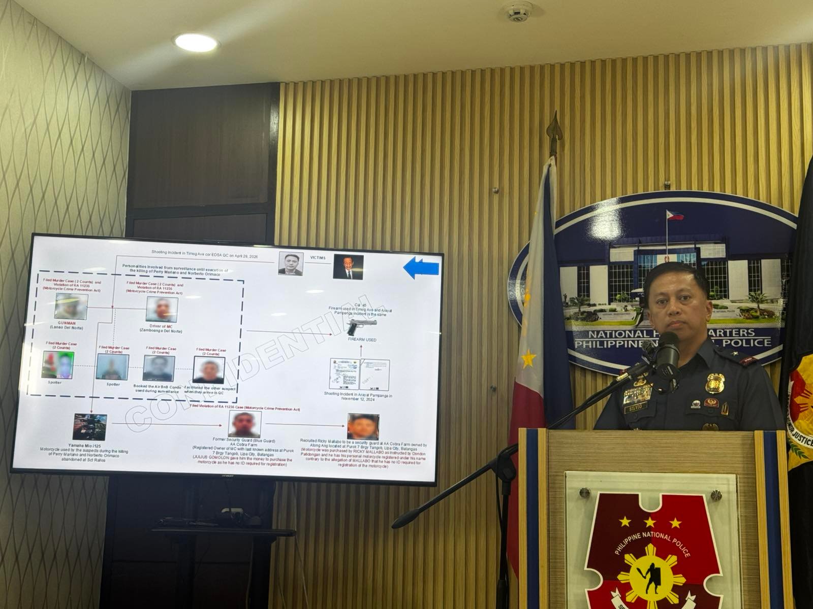 PNP files double murder raps vs. 6 in QC ambush