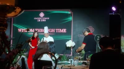 China Blue Executive Chinese Chef Eng Yew Khor shares how the dinner tried to encapsulate the heart and soul of Ongpin Tower.