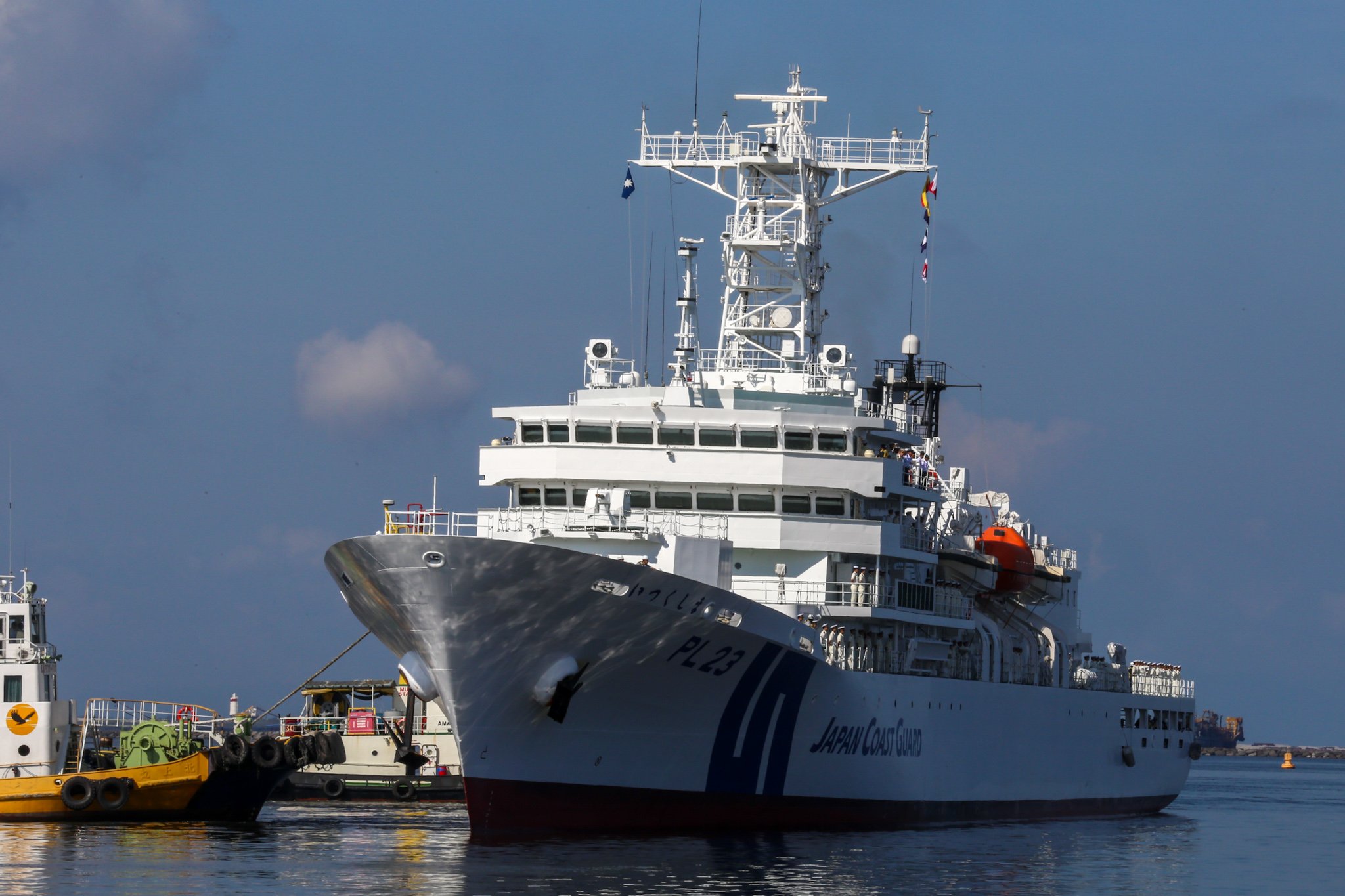 Japan Coast Guard training vessel Itsukushima makes port call at Pier 15