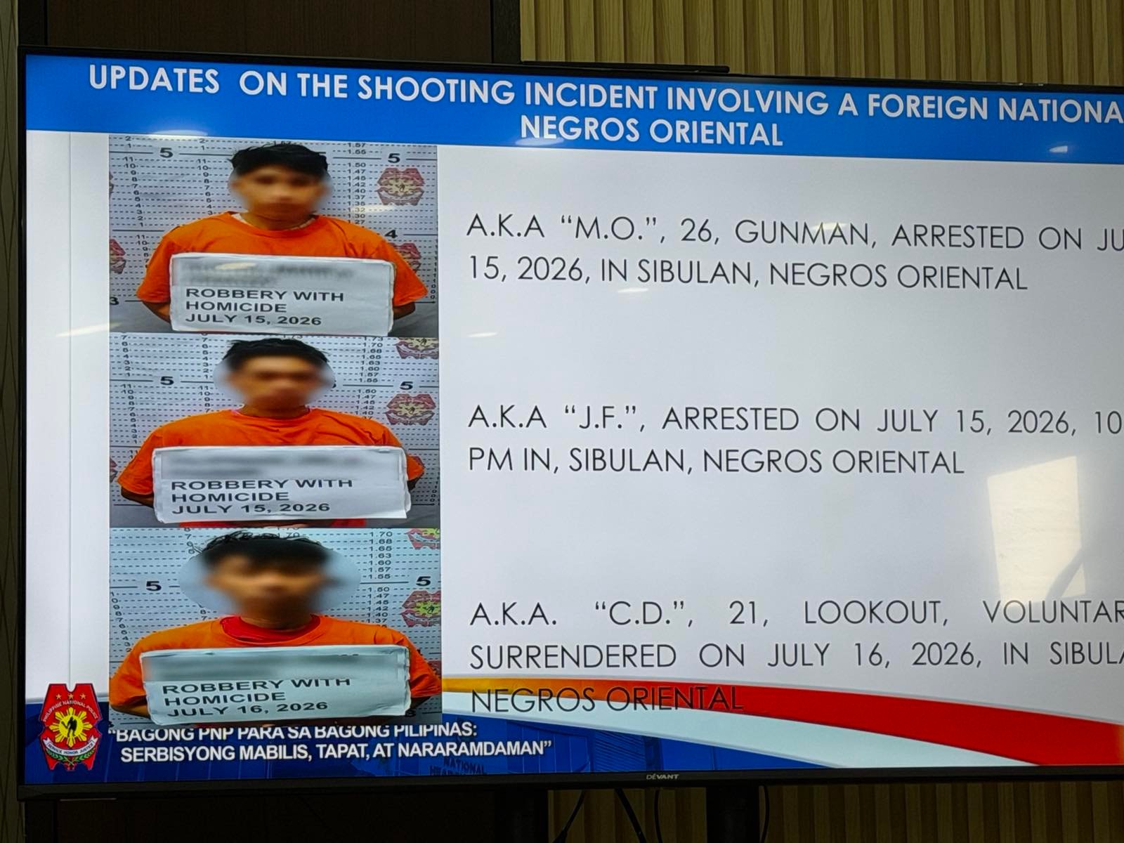 Three suspects in US marine biologist slay arrested
