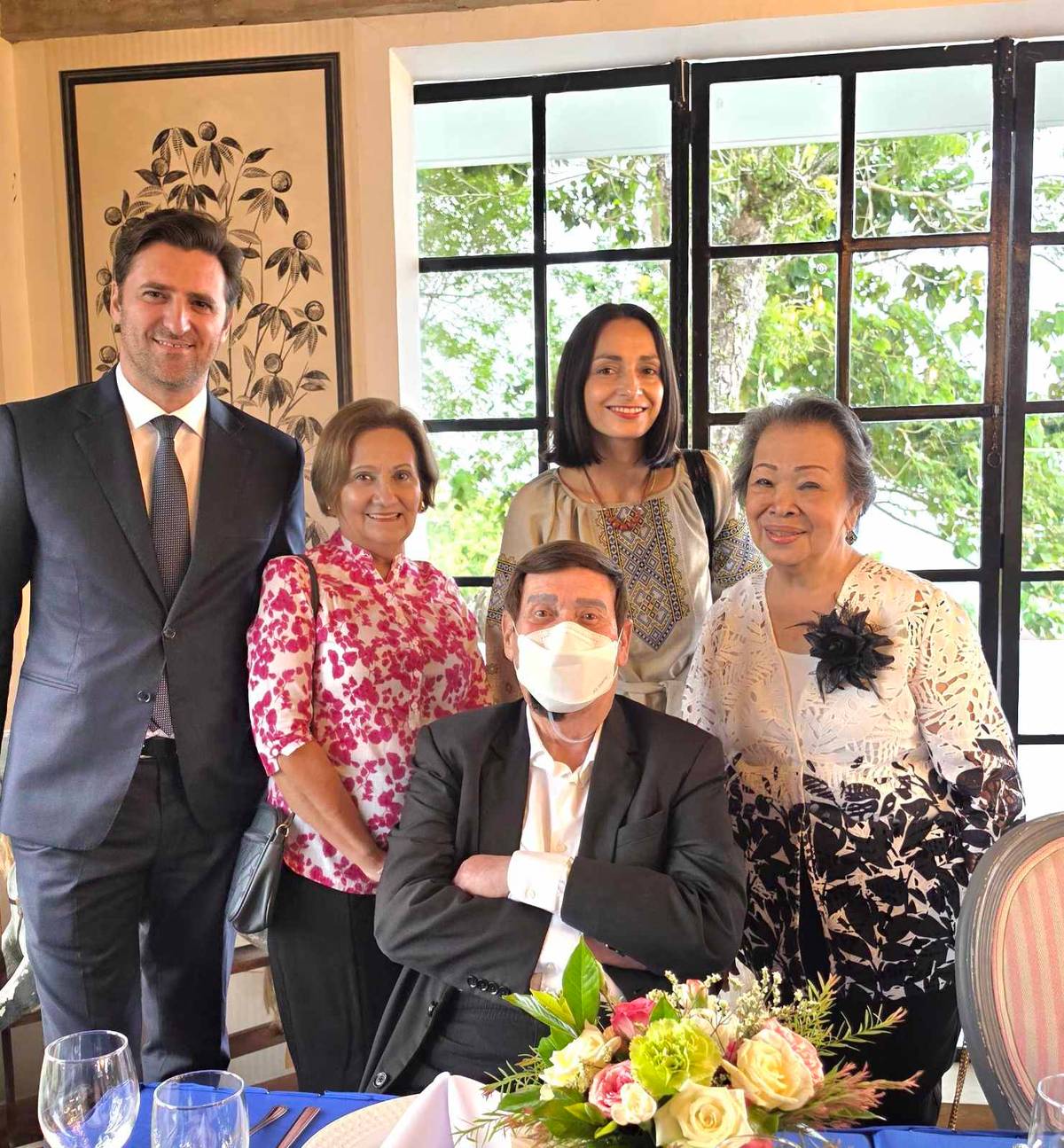 MICHAEL Lhuillier with Nicolas Facino, Honey Loop, Iryna Vikyrchak and Vivina Chiu.