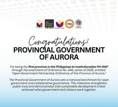 Aurora first province to institutionalize Open Government Partnership
