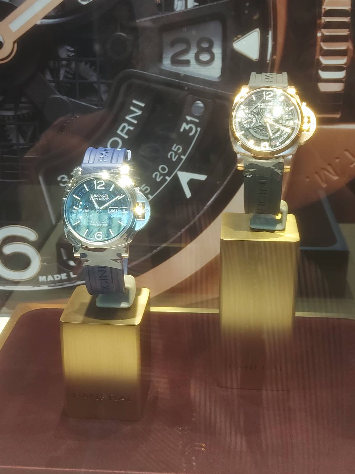 Panerai Palm 01631, limited 200 pieces, worth P6, 207,000 each; Panerai is a brand previously exclusive to the Italian Navy.