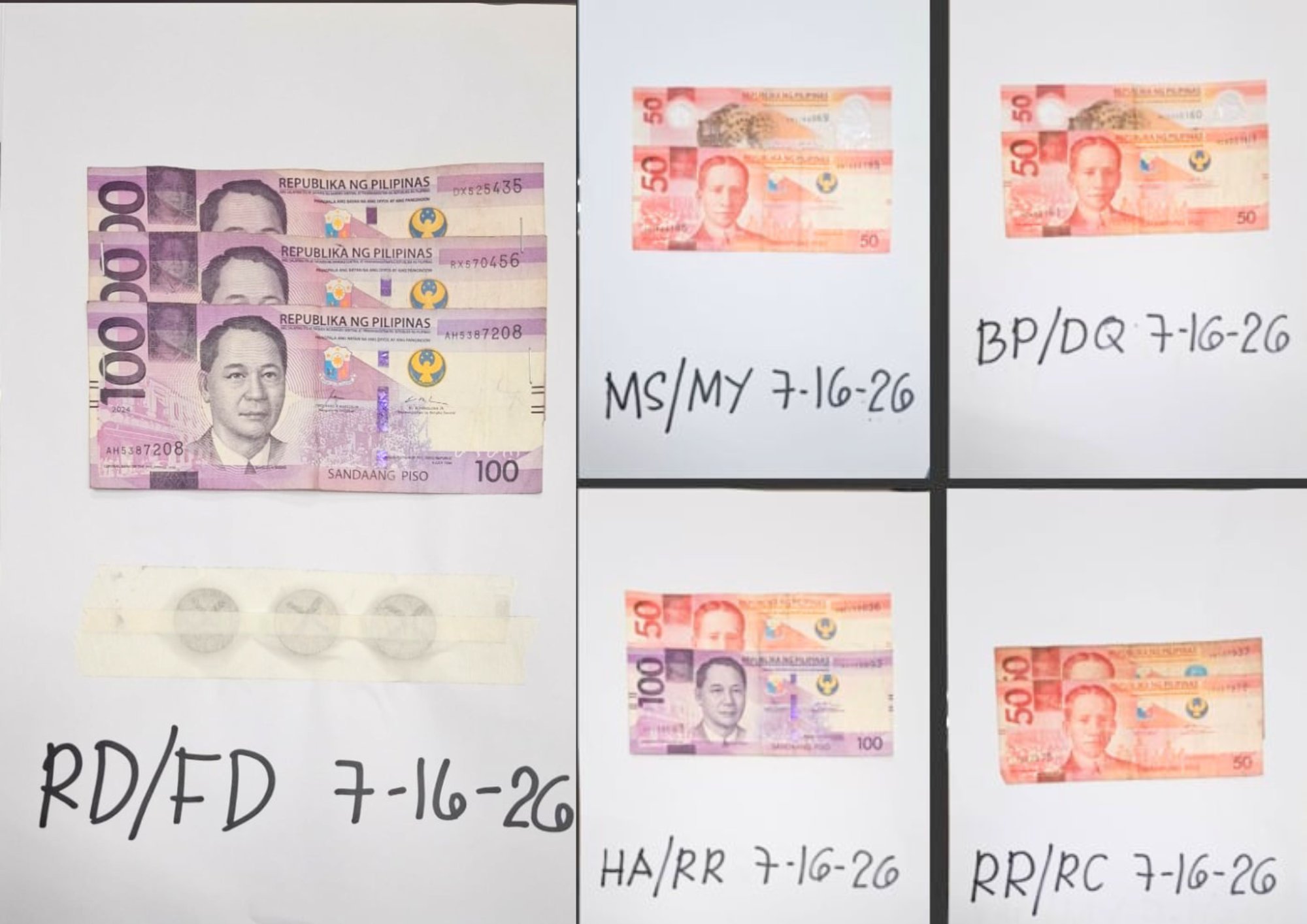 P750 bet money confiscated following arrest of five illegal gamblers in Quezon City