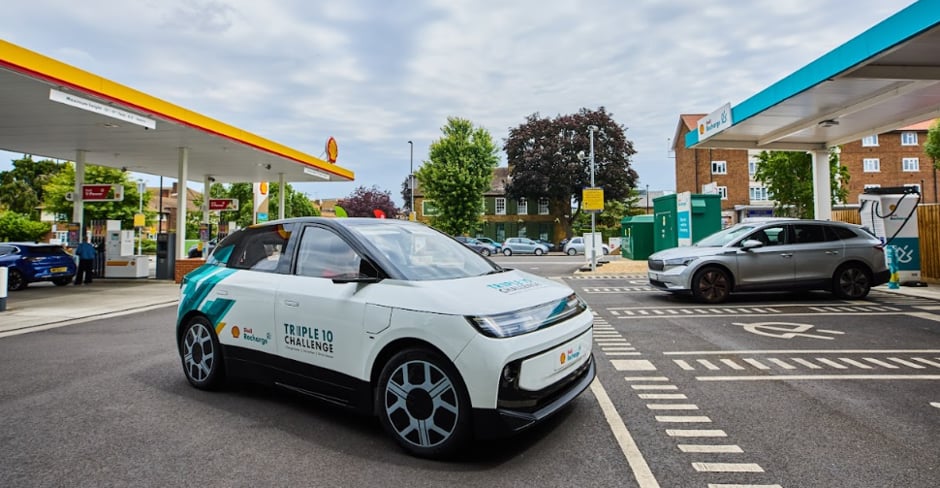 Shell concept car targets faster EV charging