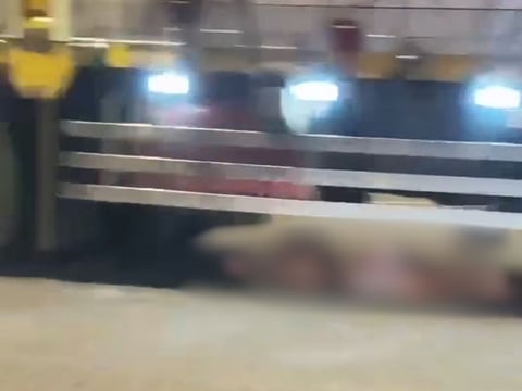 Woman hurt after truck hits her while chasing jeep