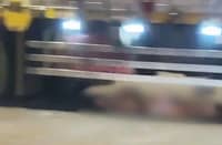 Woman hurt after truck hits her while chasing jeep