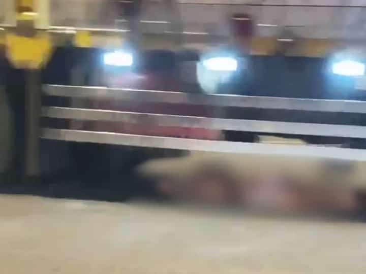 Woman hurt after truck hits her while chasing jeep