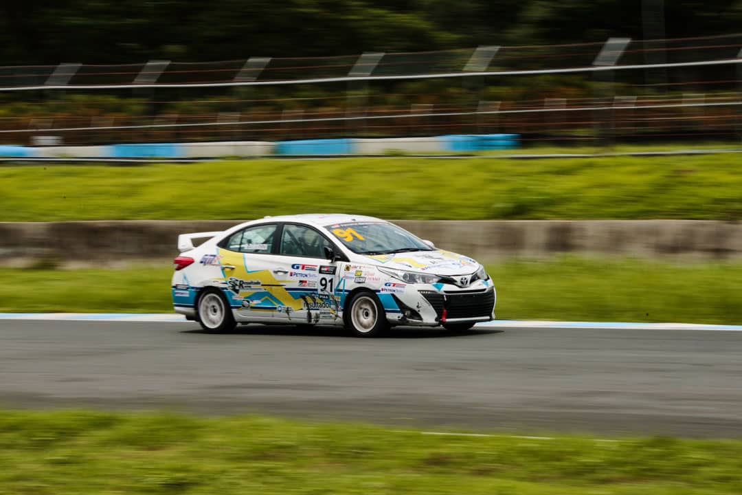 TESTING continues as a Vios race car using an E20 bioethanol blend takes on the Clark circuit.
