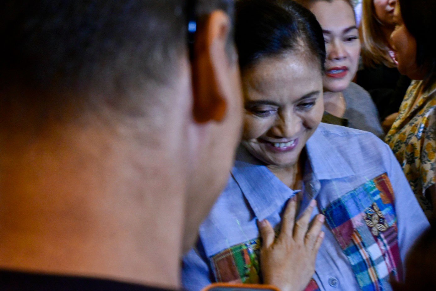 Naga City Mayor Leni Robredo visits the Commission on Elections