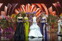 the reigning queens of Binibining Pilipinas with the 2026 batch of candidates
