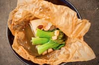Halibut en Papillote.