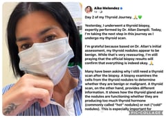 Aiko Melendez stays hopeful ahead of biopsy results