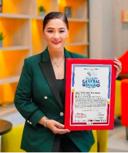 Further cementing her standing as one of the country's foremost hospitality leaders,
Garcia was also recognized by CMO Global as one of The Philippines' Most Eminent
General Managers (Hospitality) 2026 during ceremonies held at Dusit Thani Manila.