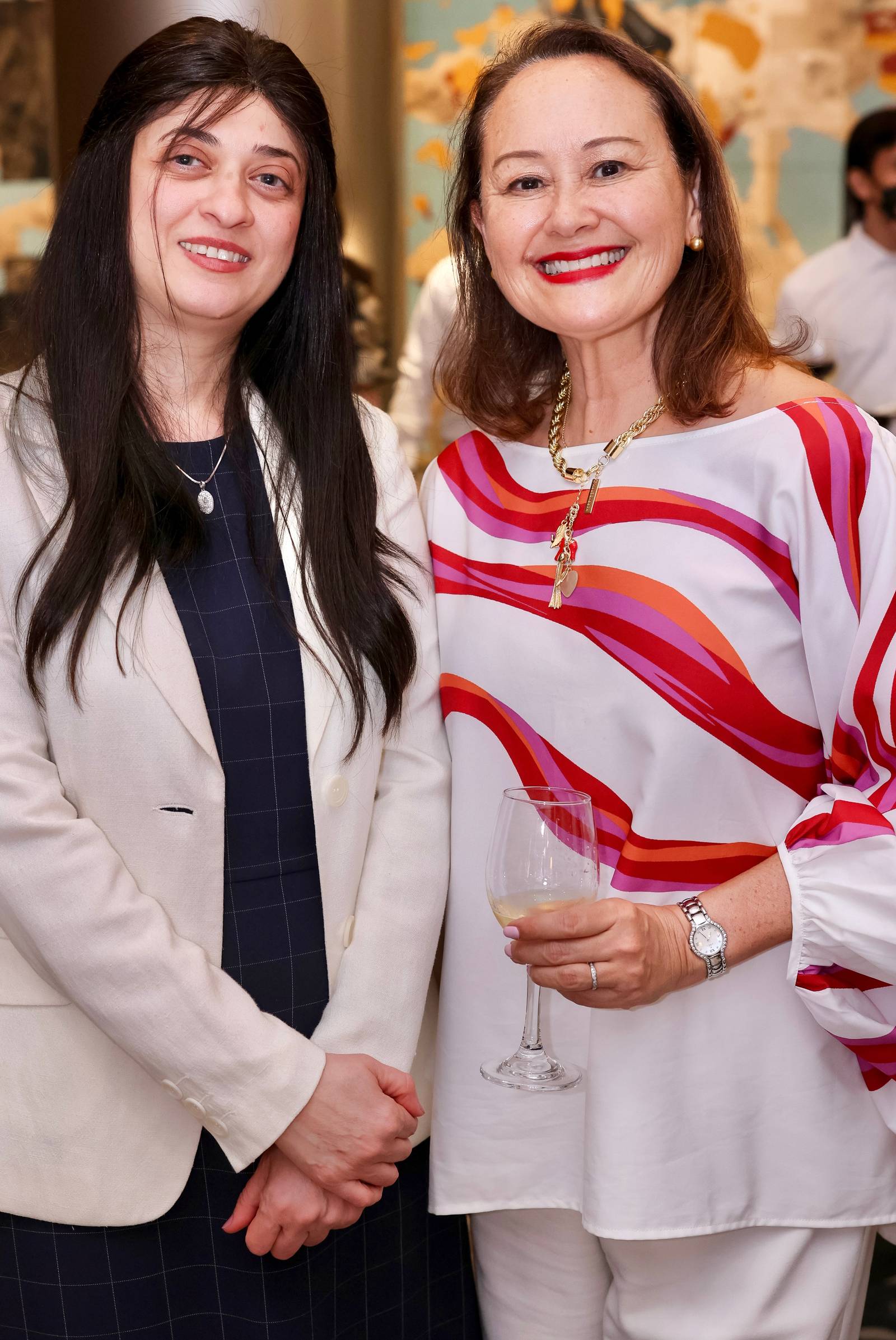 NANCY Ramzy and Merche Roses.