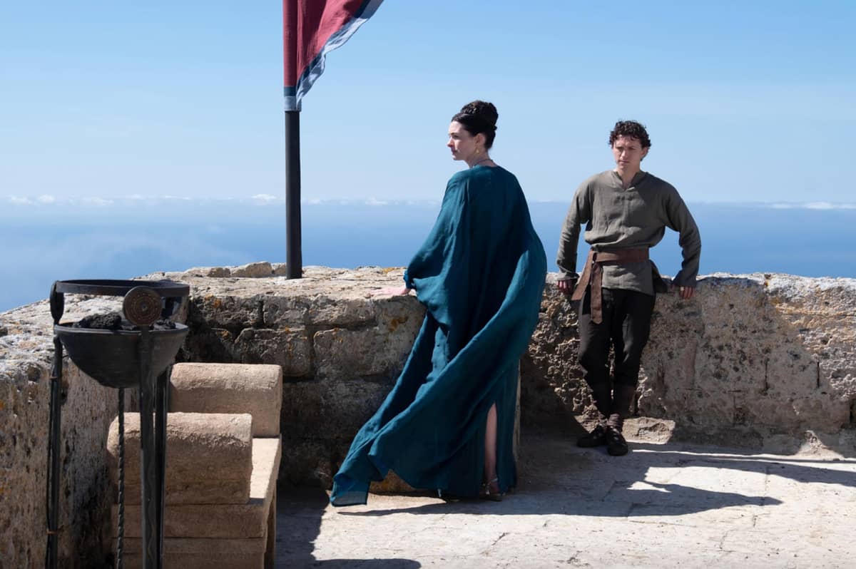 ANNE Hathaway as Penelope and Tom Holland as Telemachus.