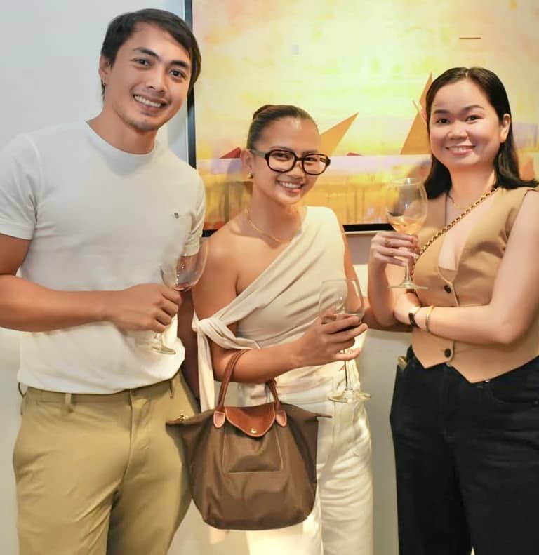 MARK Adriel Aznar, Amiel Dumaguin and Kristel Santos.
