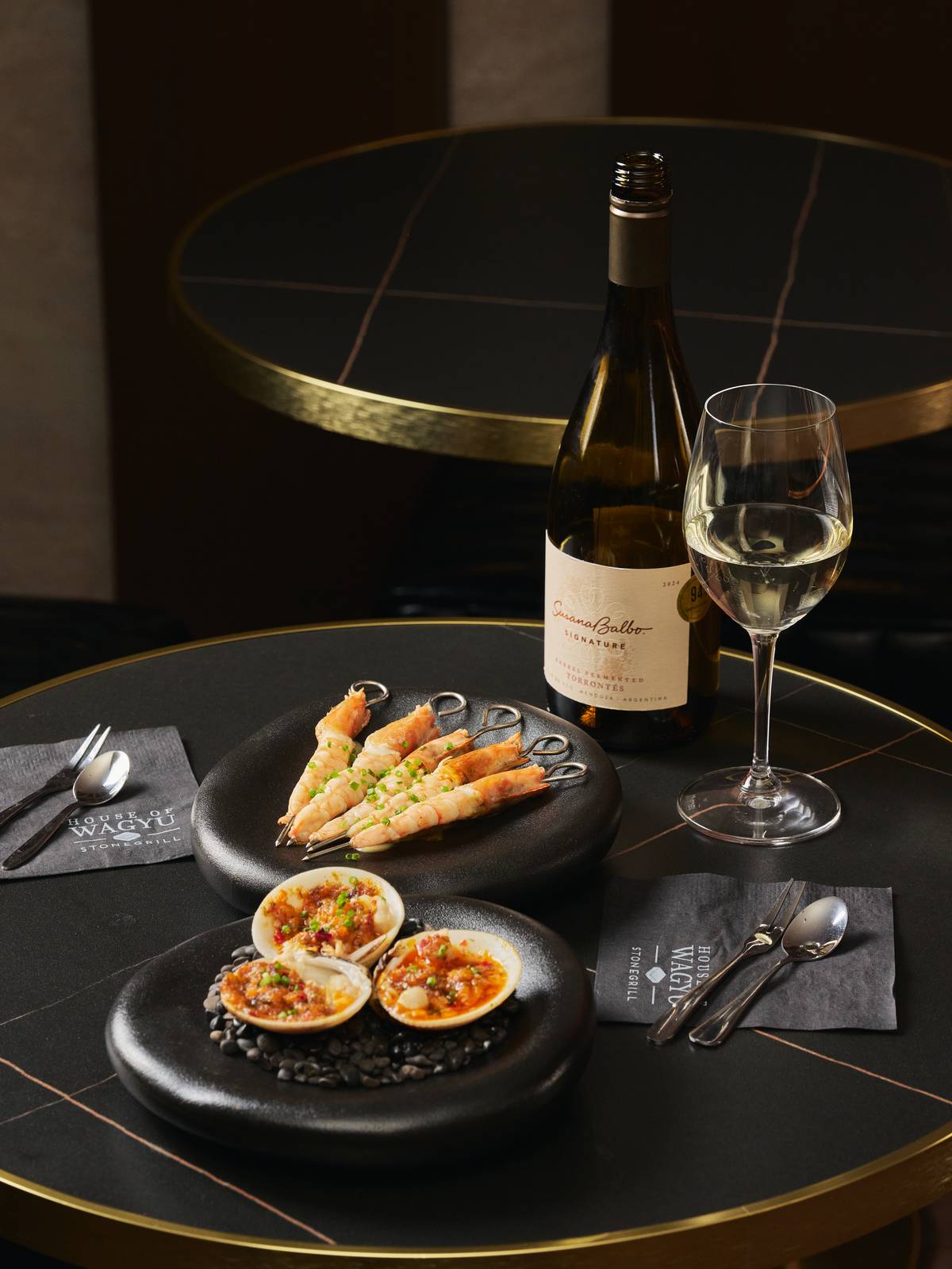 exclusive Shrimps and Clams.