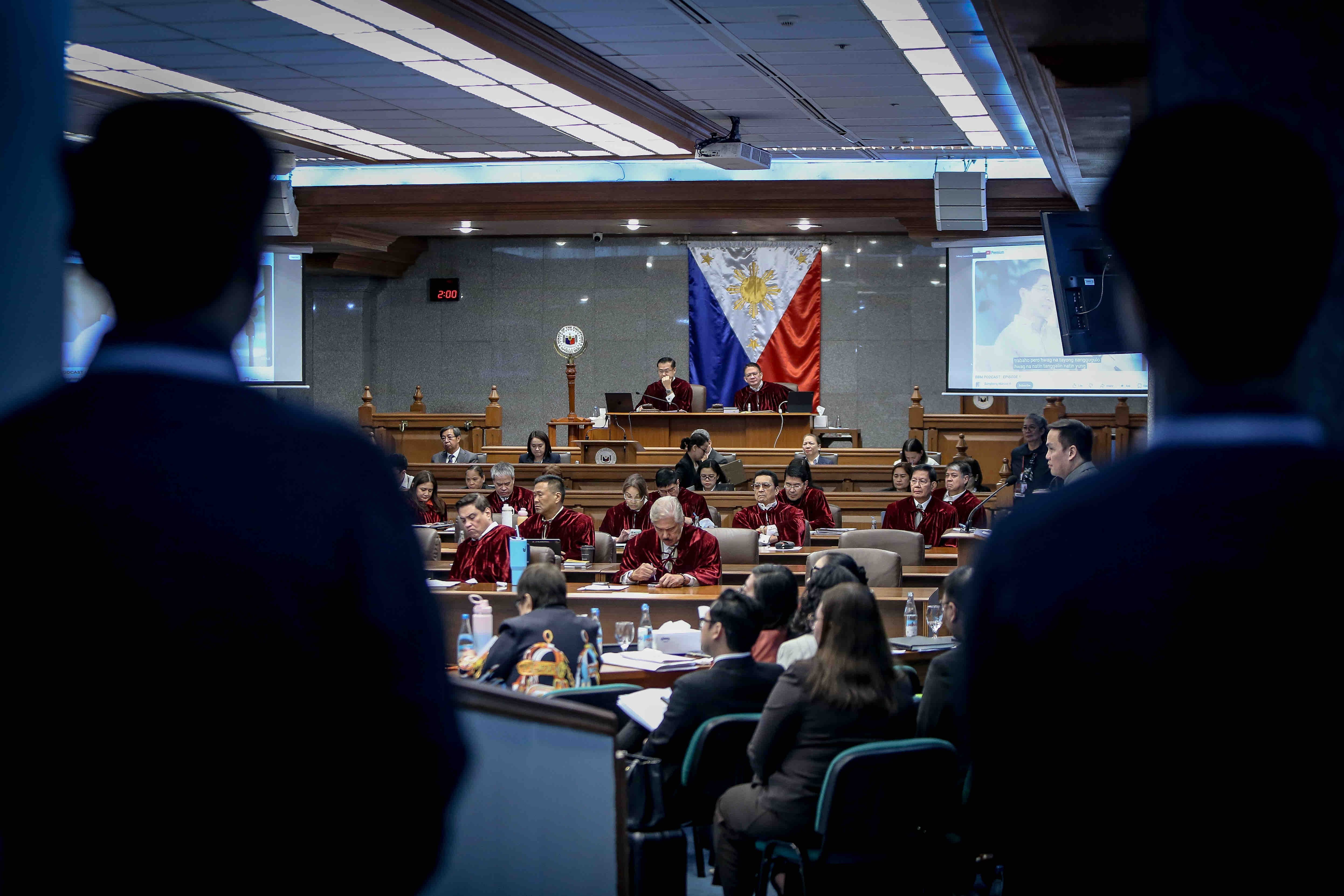 The Senate during the impeachment trial against Vice President Sara Duterte on Tuesday, 14 July.