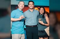PATRICK Pesengco (Novateur Coffee Concepts managing director), Julian Dayrit and Nica Fabregas.