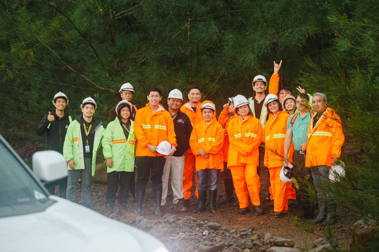 Berong Nickel Corporation officials, Department of Environment and Natural Resources representatives, and members of the media visit Area 4 of the Berong Mine in Quezon, Palawan, showcasing the site’s fully rehabilitated forest as part of the company’s ongoing mine rehabilitation and restoration efforts.