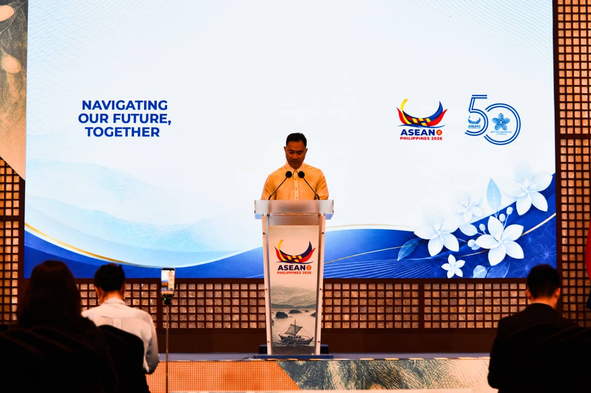 Deputy Director-General and ASEAN 2026 Spokesperson Dominic Imperial presided an overview of this week's activities as the Philippines will host the 59th ASEAN Foreign Ministers’ Meeting, Post-Ministerial Conferences (AMM-PMC), at the Galio Events Hall, in Pasay City, July 20. l Zedrich Xylak Madrid