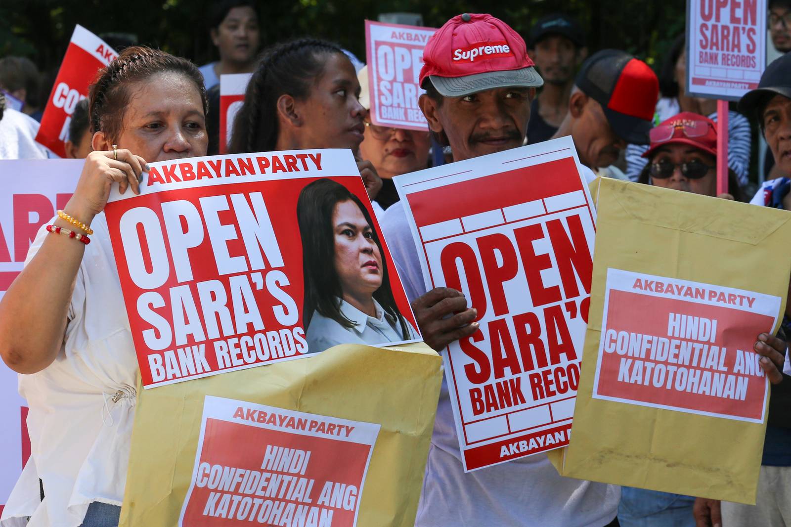 Vice President Sara Duterte's bank and tax records.