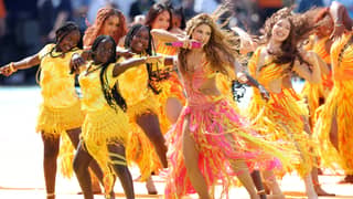 Colombian singer-songwriter and dancer Shakira.