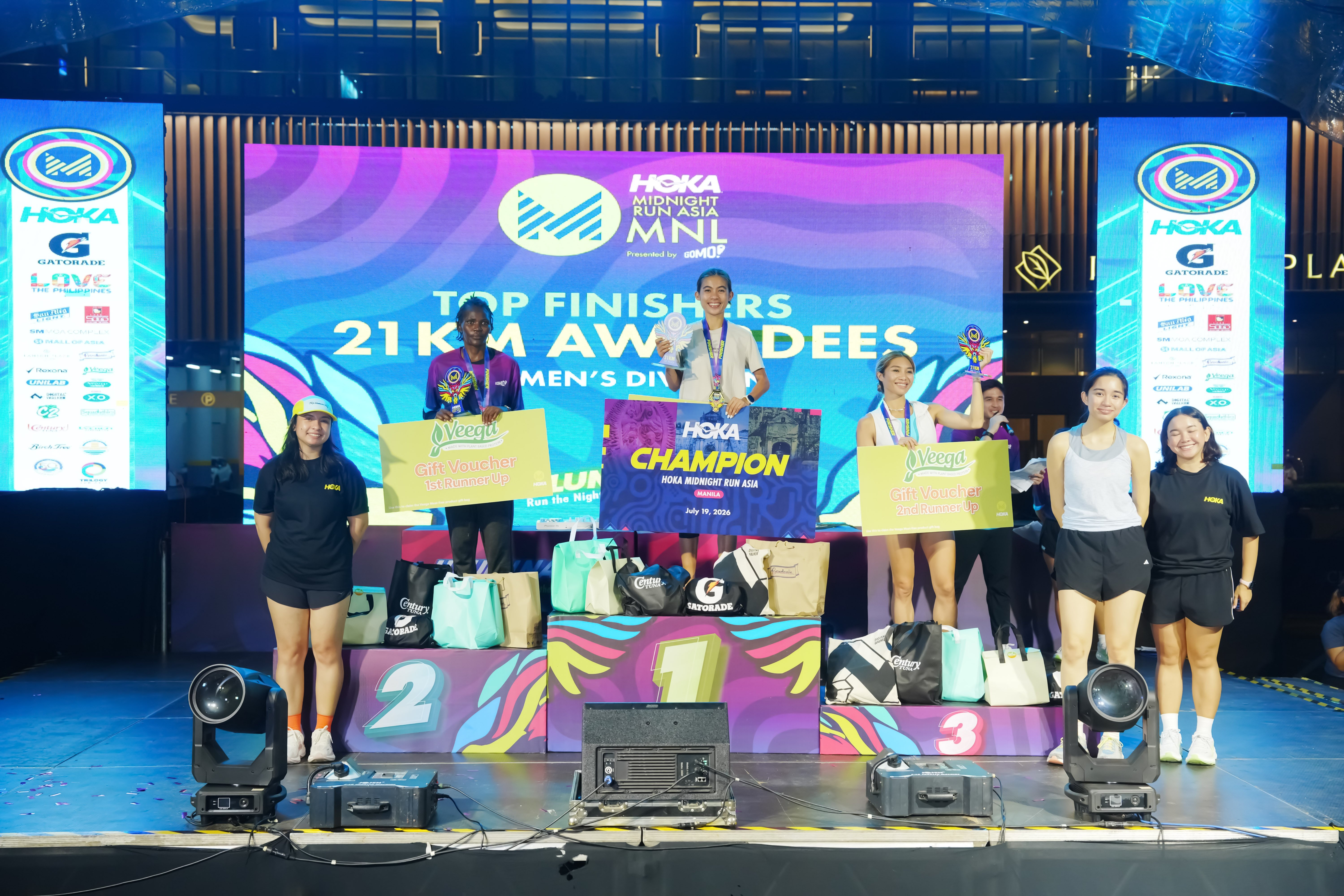 Muge, Magtubo shine in HOKA Midnight Run