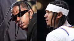 Jordan Clarkson, Travis Scott nadawit sa rambulan sa isang club sa New York