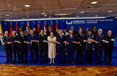 ASEAN Foreign Ministers and Representatives of the Intergovernmental Commission on Human Rights family photo