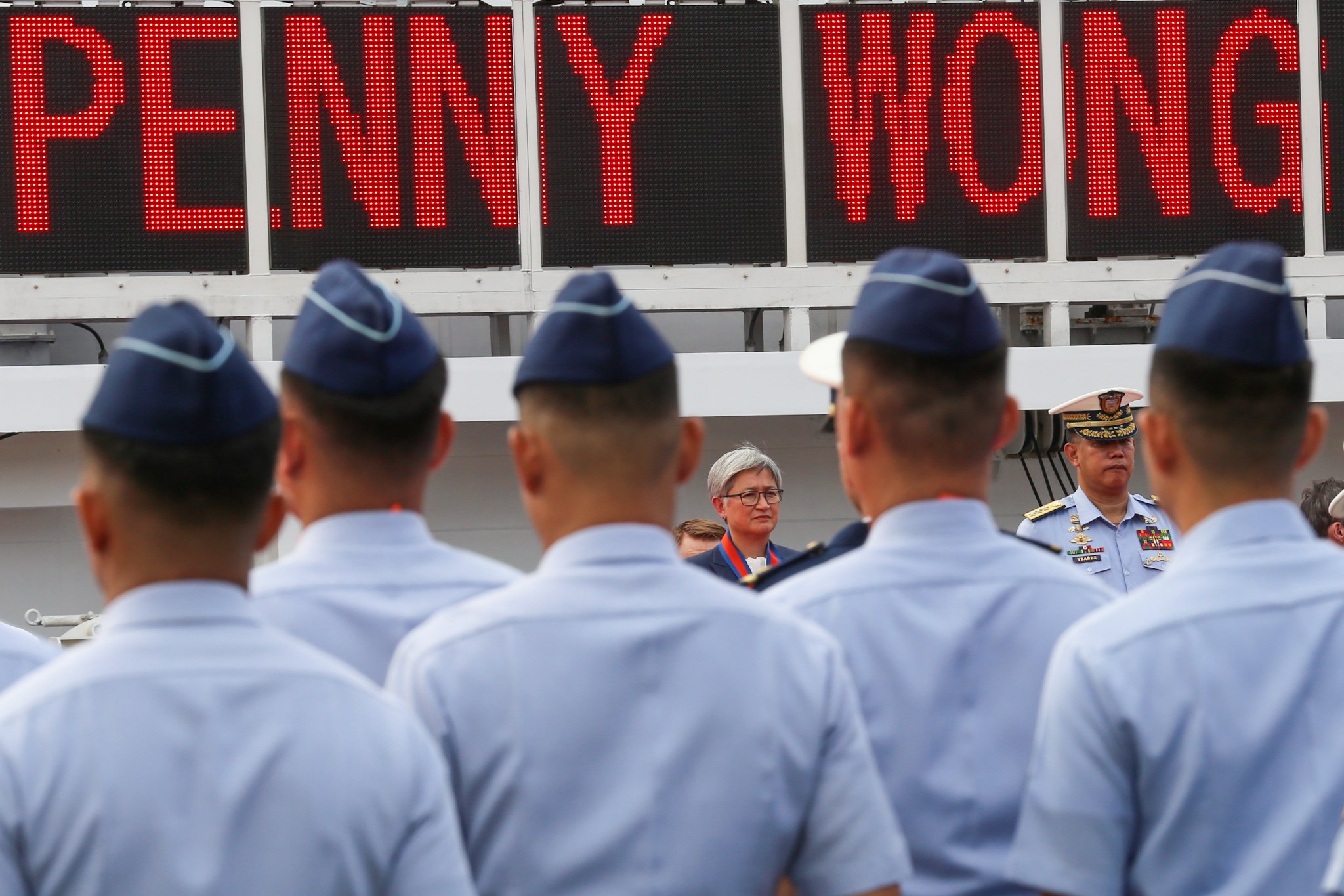 Australian FM Penny Wong visits BRP Teresa Magbanua