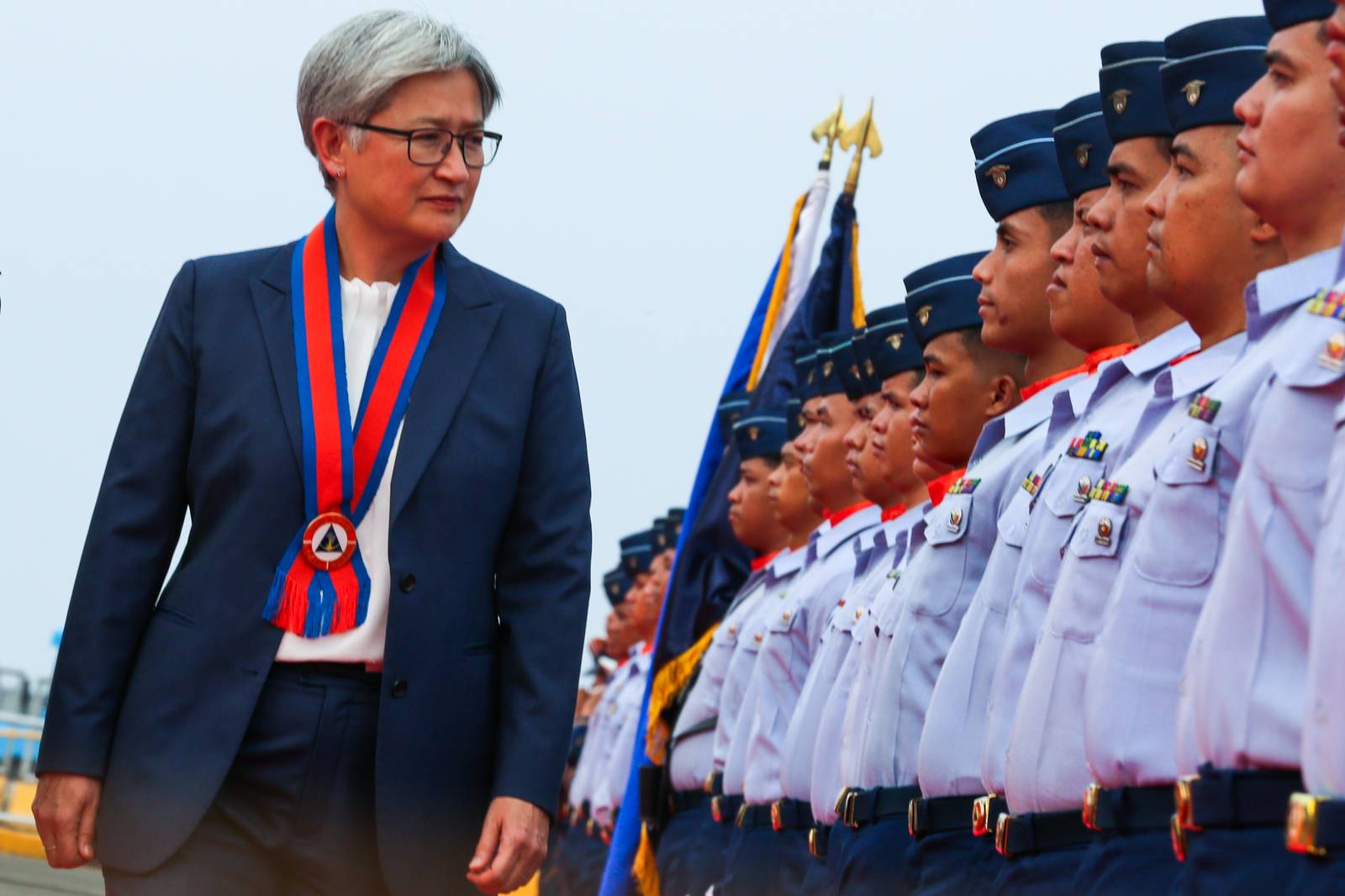 The Philippine Coast Guard (PCG) welcomed Australian Foreign Minister Penny Wong aboard BRP Teresa Magbanua at Pier 15, Manila, on 21 July 2026. She was received by PCG Commandant Admiral Ronnie Gil Gavan and Department of Transportation Undersecretary Mark Steven Pastor. During the visit, Wong announced additional Australian assistance to enhance the PCG's aerial and maritime drone capabilities, as well as its training programs.

In his remarks, Gavan highlighted the eight decades of diplomatic relations between Australia and the Philippines, emphasizing the strong partnership between the two countries in the areas of economic cooperation, maritime security, and international cooperation.

Wong also expressed concern over China's "destabilizing and dangerous" actions in the disputed South China Sea, including what she described as aggressive actions against Philippine Navy personnel during an incident at Ayungin Shoal on 20 July.
