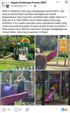 Burnham Park officials apologize for children's park condition