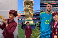 Lovely Sta. Ana, a Filipina crew of Qatar Airways was a part of the FIFA World Cup 2026 awarding ceremony.
