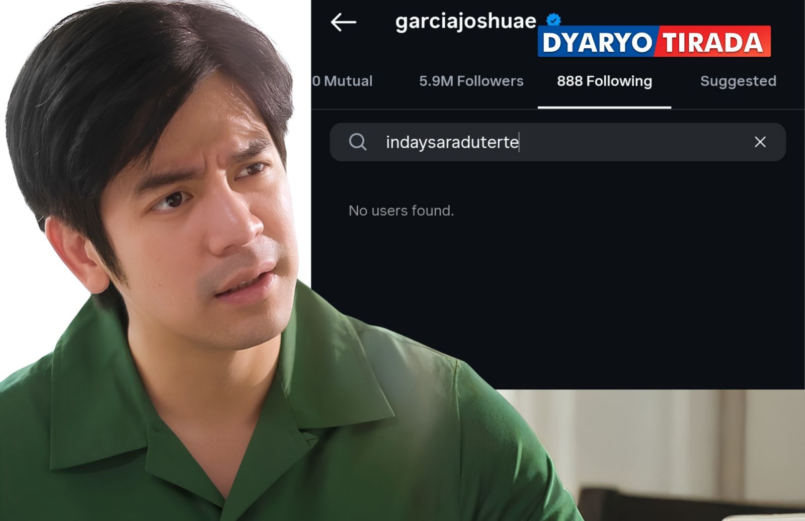 Joshua Garcia play safe? In-unfollow si VP Sara matapos mapuna ng netizens